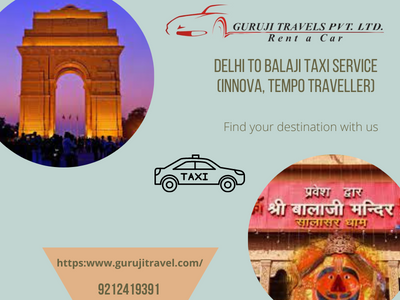 Delhi to Balaji Taxi Service.png  by gurujitravels