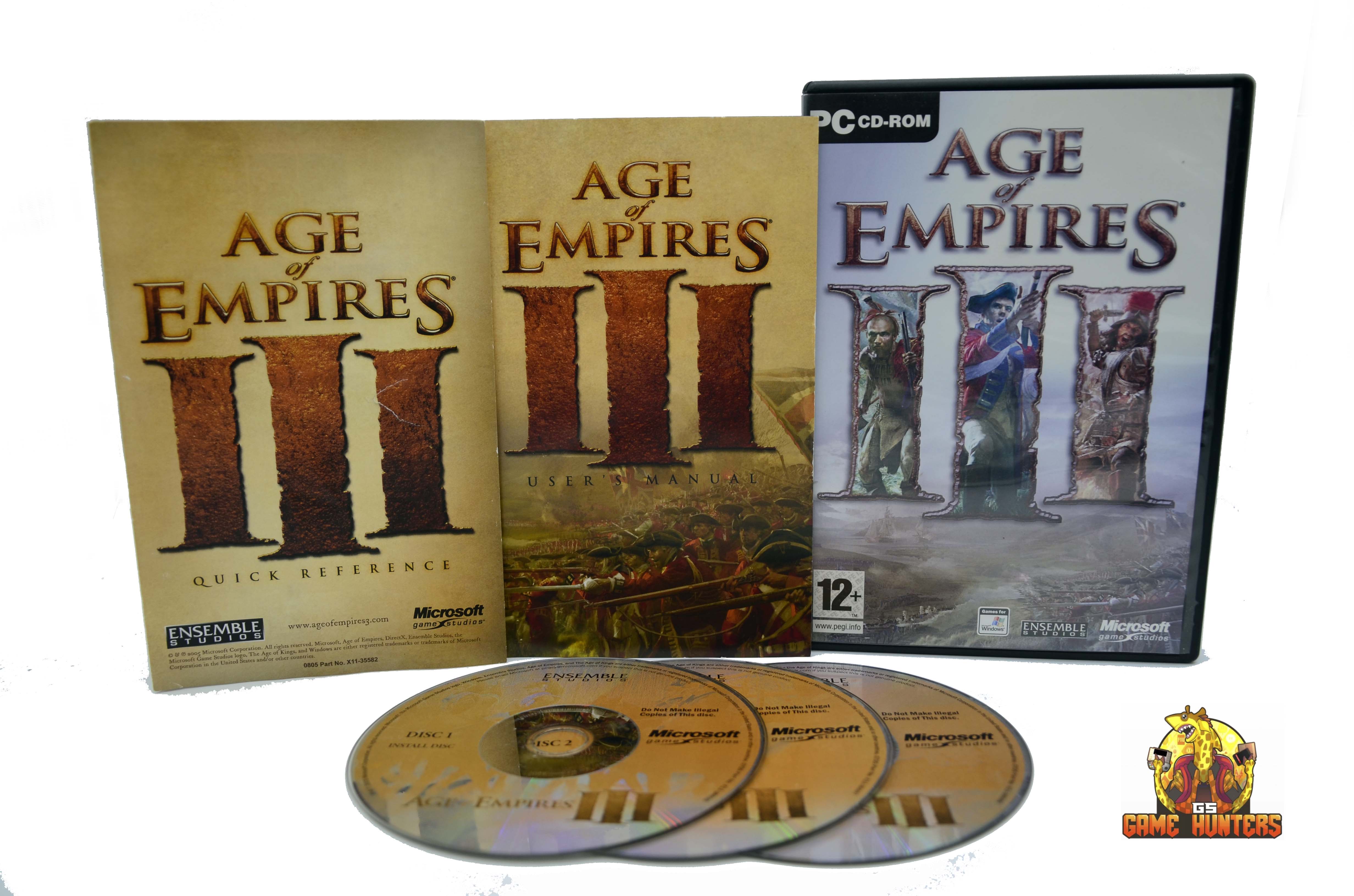 Age of Empires III Case, Manual, Quick reference guide & Discs.jpg  by GSGAMEHUNTERS