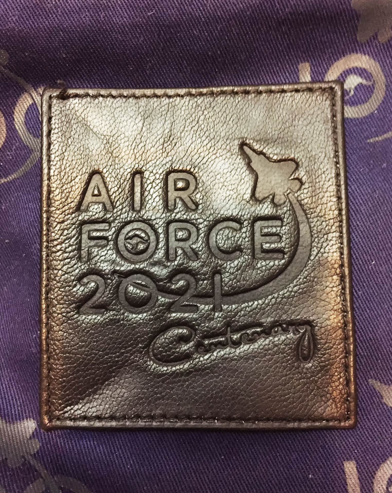 AIR FORCE A2 Leather Flight Jacket Patch AIR FORCE A2 Leather Flight Jacket Special Centenary Edition by johntorcasio