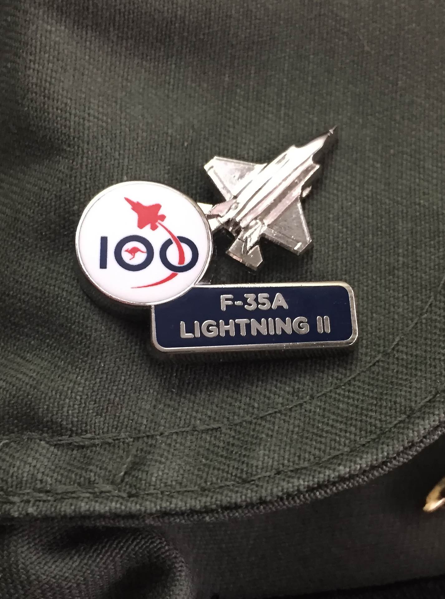 Air Force 100 F-35A Lightning II Pin Commemorating 100 years of the Air Force by johntorcasio