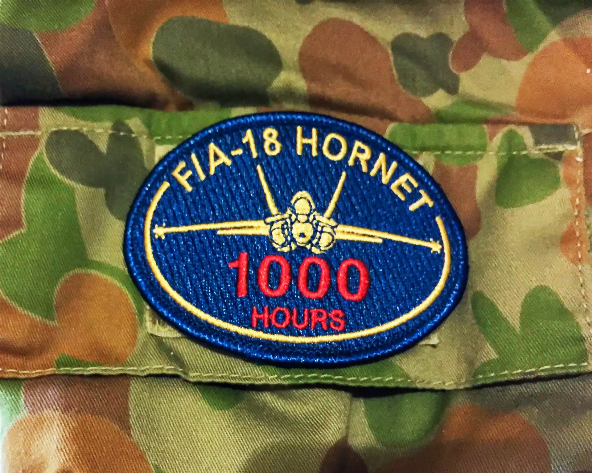 F/A-18 HORNET  F/A-18 HORNET PATCH 1000 HOURS by johntorcasio
