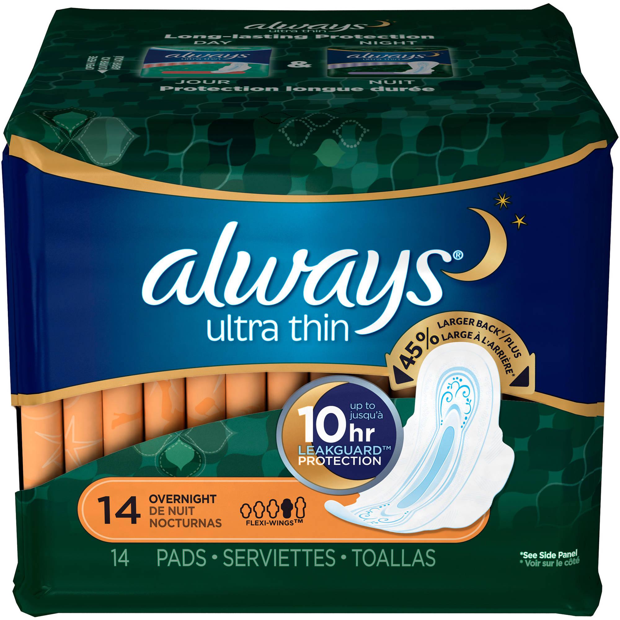 Always Ultra Thin 10 hr leakguard protection 14 count overnight 1.jpg  by BudgetGeneral