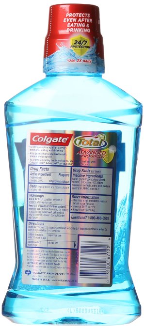 Colgate Total Advanced Pro-Shield Mouthwash, Peppermint 2.jpg  by BudgetGeneral
