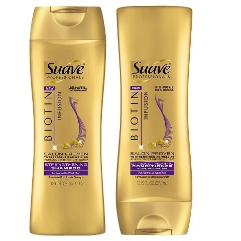 Suave Professionals Biotin Infusion Strengthening Shampoo and Conditioner for Normal to Weak Hair 12.6 oZ.jpg  by BudgetGeneral