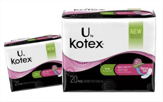 U by Kotex Long Secuity Utlra Thin Xpress Dri 3D core 20 count pads.jpg - 