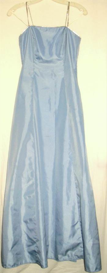 Light Blue Sequins Trim Gown.jpg - 55 Lenght