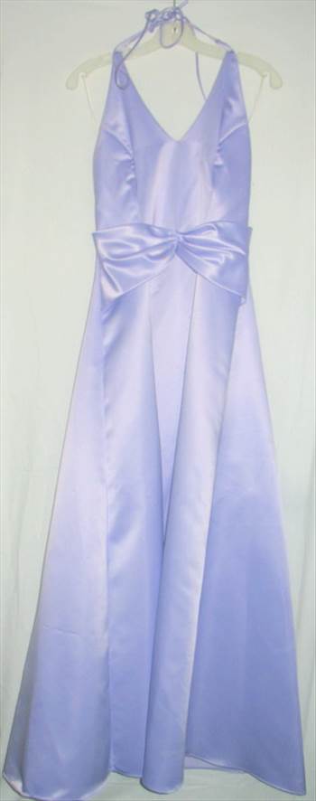 Lavendar Halter top with bow gown.jpg - 57 Lenght