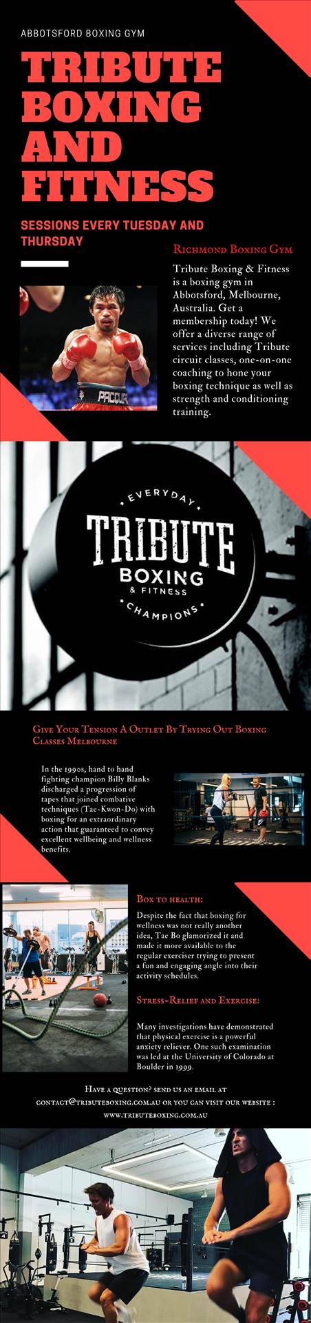 Abbotsford Boxing Gym Tribute Boxing & Fitness is a boxing gym in Abbotsford, Melbourne, Australia. Get a membership today! Website:- http://www.tributeboxing.com.au/ by TributeBoxing