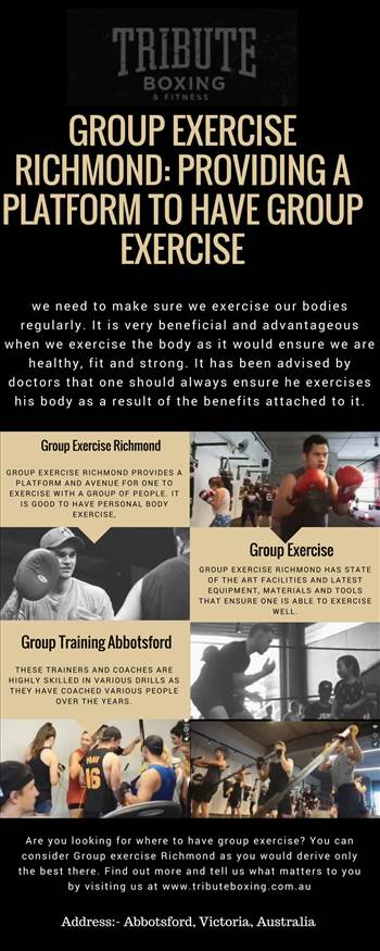 Group Exercise Richmond Providing A Platform To Have Group Exercise - Tribute Boxing \u0026 Fitness provides functional fitness programs in Abbotsford, Melbourne, Australia. Get a membership today!\r\nhttp://www.tributeboxing.com.au/