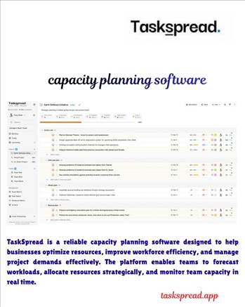 capacity planning software  by TaskSpread