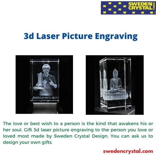 3d laser picture engraving The love or best wish to a person is the kind that awakens his or her soul. Gift 3d laser picture engraving to the person you love or loved most made by Sweden Crystal Design. For more details, visit:https://swedencrystal.com/custom-designed-glass-block/
 by Swedencrystal1