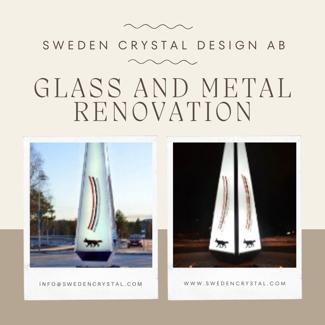 glass and metal Renovation Sweden Crystal Design is a name that you trust for glass and metal renovation services.  Visit - https://swedencrystal.com/renovation-repair-artwork/ by Swedencrystal1