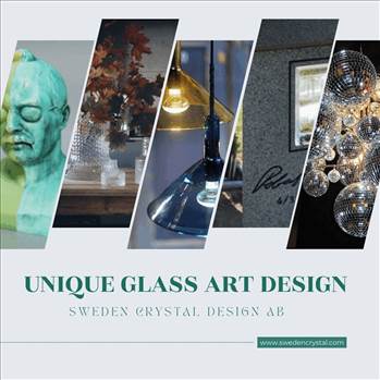 Unique glass art design.gif by Swedencrystal1