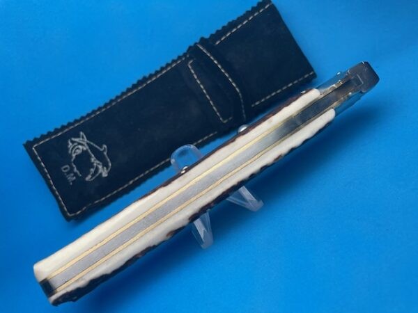 Dolphin Knife The Dolphins Maniago 13-inch Fantail Picklock is an Italian masterpiece that features a distinctive wasp body and premium stag horn handles.  For more visit: https://www.myswitchblade.com/product/stag-mariano/ by Myswitchblade