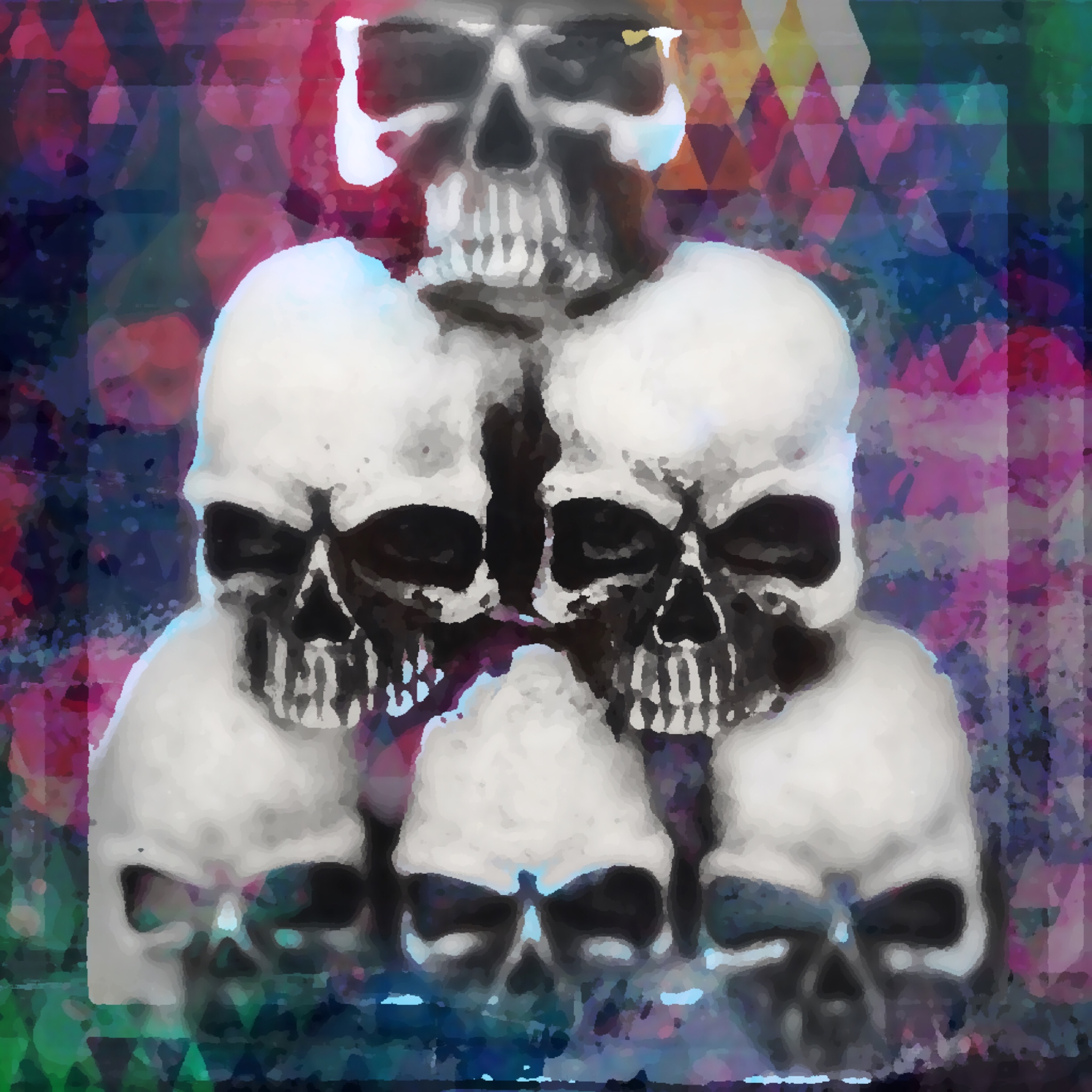 Alas,Poor Yorick Pyramid of skulls by Janey