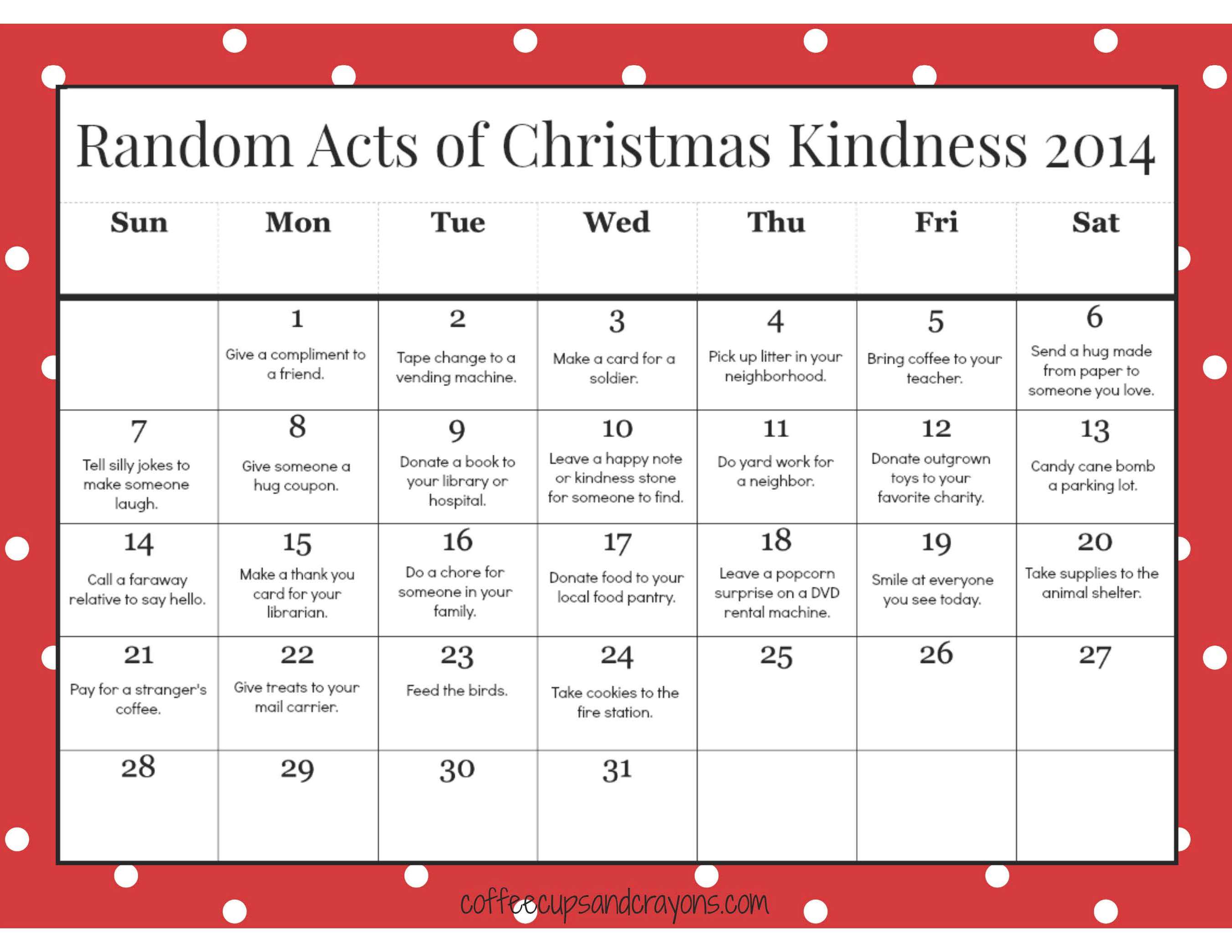 Random-Acts-of-Christmas-Kindness-Printable-Calendar-for-Kids.jpg  by Mediumystics