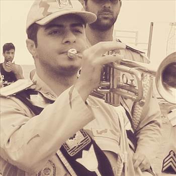 afshin lakipoor - Military service in the band trumpeter