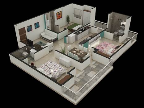 3D Floor Plans by Rayvatengineering