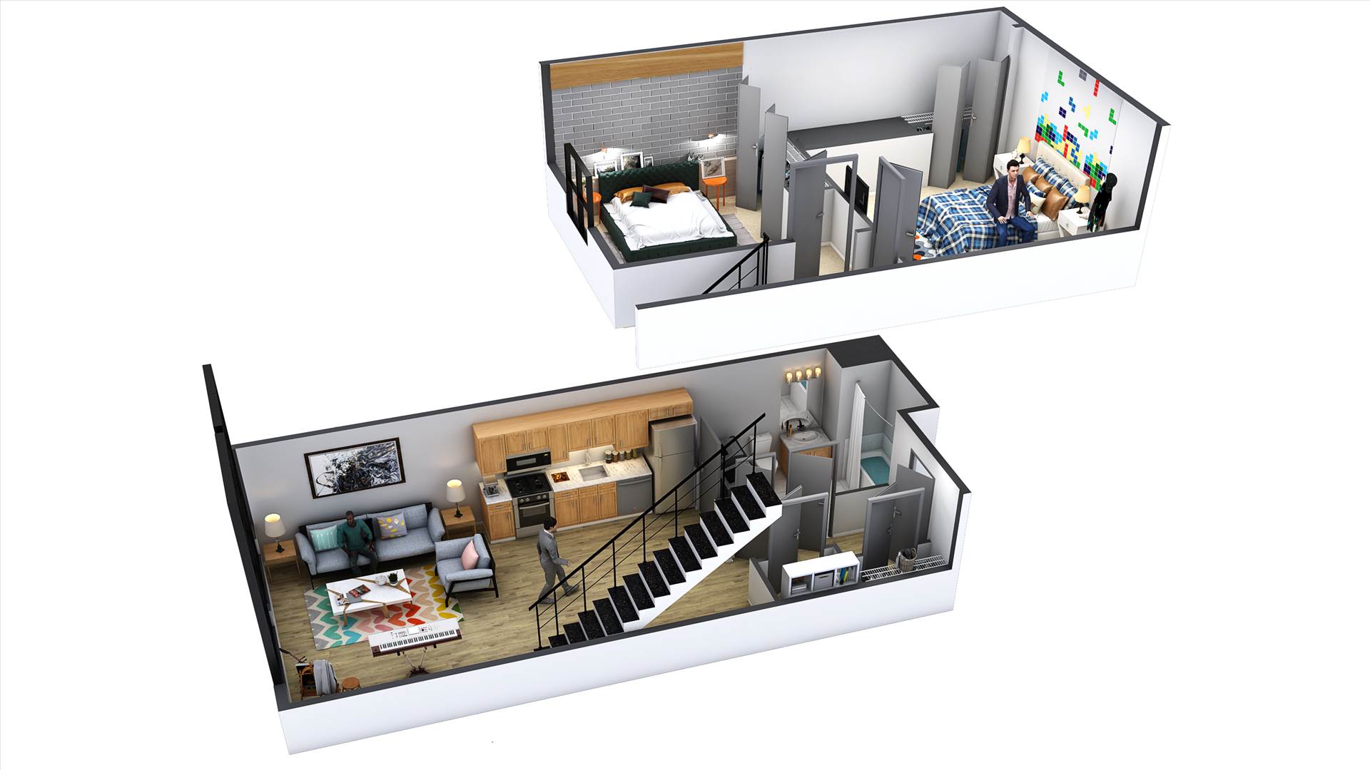 Fabulous 2 Floor House Design Floor Plan by 3d floor Plan designer.jpg 2 Floor House Design Floor Plan by 3d floor Plan designer by 3dyantramstudio