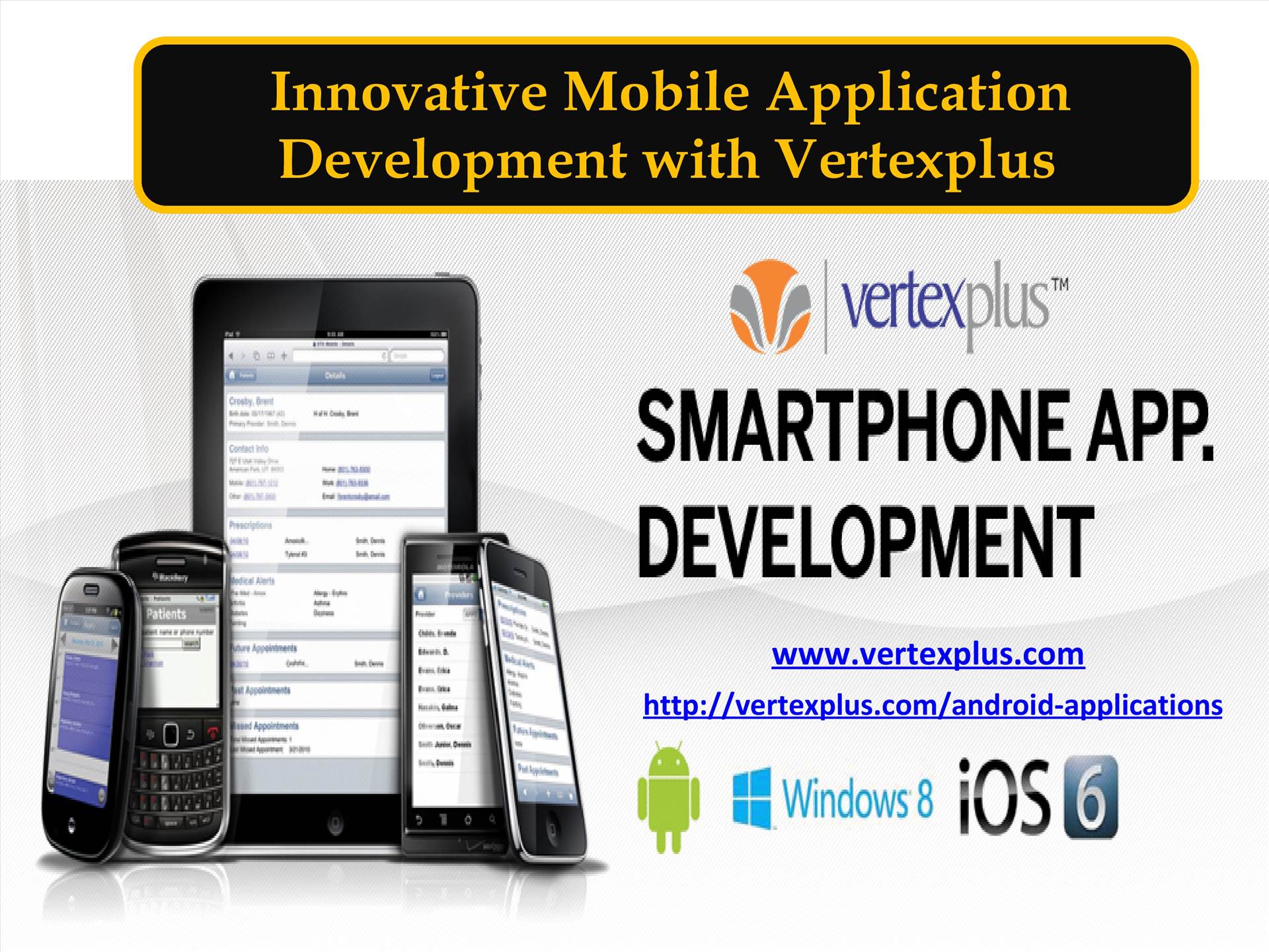 Innovative Mobile Application Development with Vertexplus  by vertexplus