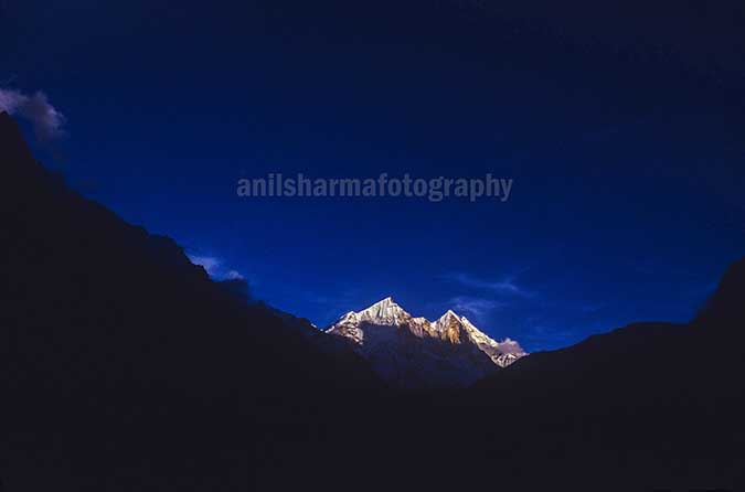 Nature-  Bhagirathi Peak Snow Covered Bhagirathi Peak in Garhwal Himalayas in Uttarakhand, India. by Anil Sharma Photography