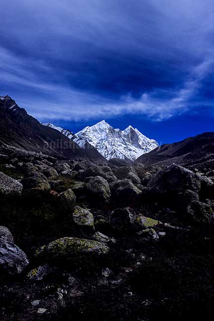 Nature-  Bhagirathi Peak Snow Covered Bhagirathi Peak in Garhwal Himalayas in Uttarakhand, India. by Anil Sharma Photography