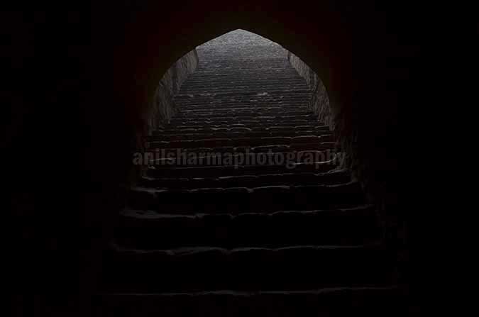 Monuments: Agrasen ki Baoli, New Delhi (India) The deepest section of the Agrasen ki Baoli at Hailey Road near Connaught Place, New Delhi. by Anil Sharma Photography