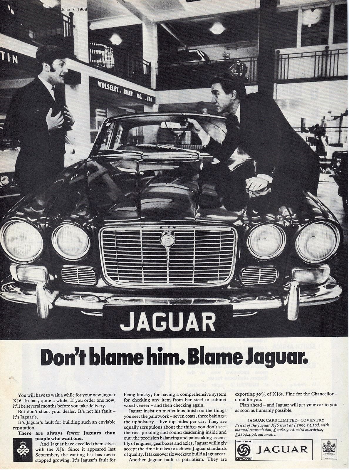 1969 Jag XJ6 advert.jpg  by Villain