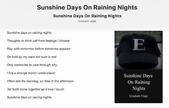 Sunshine On Raining Nights.jpg  by elizabethvitale