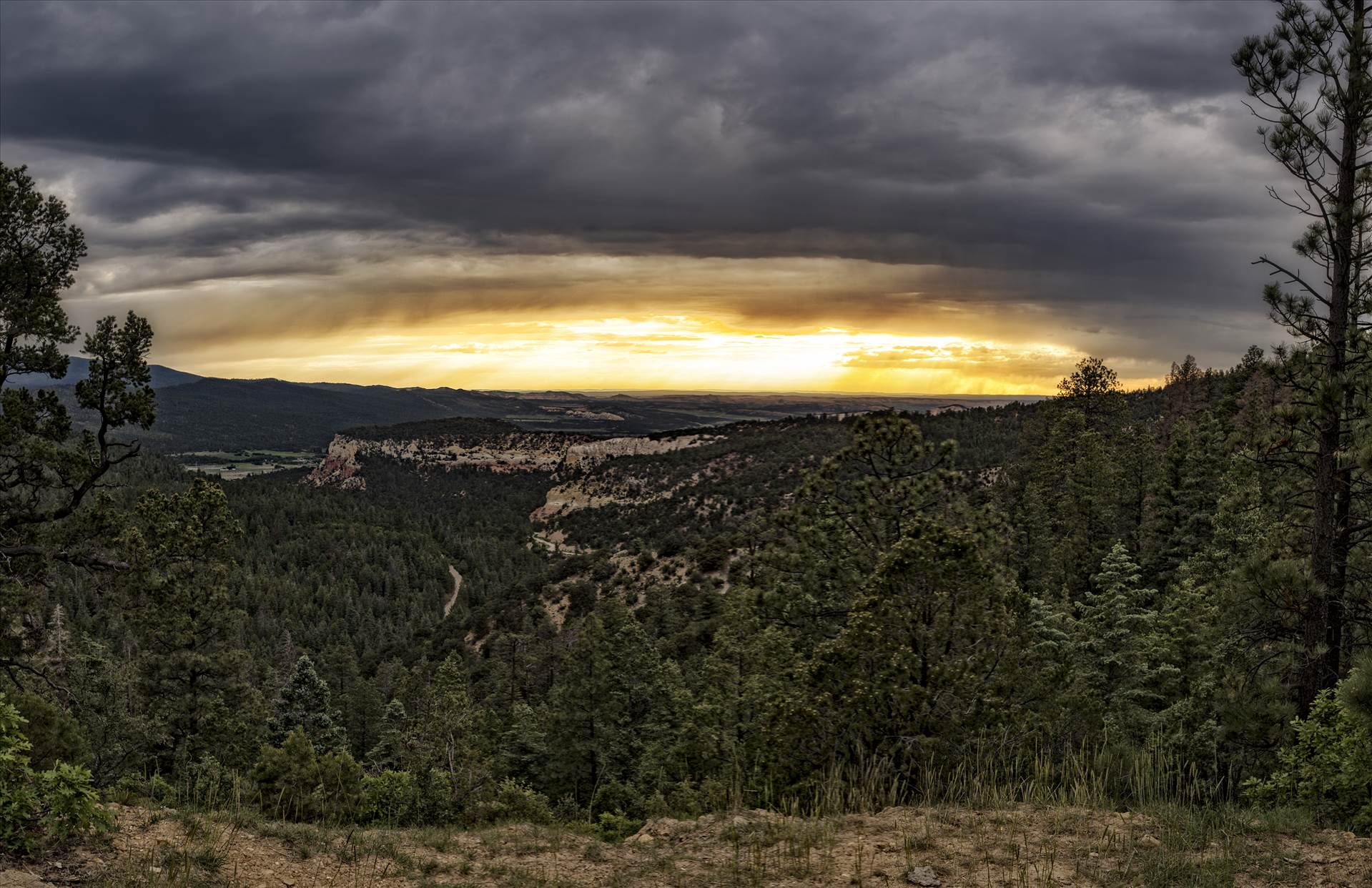 Sunset From A Lookout In Gallina NM.jpg undefined by Joey Onyxone Sandoval