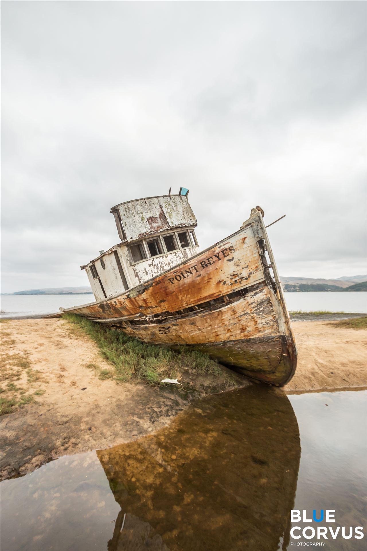 " The Shipwreck of Point Reyes" Vertical  by Eddie Zamora