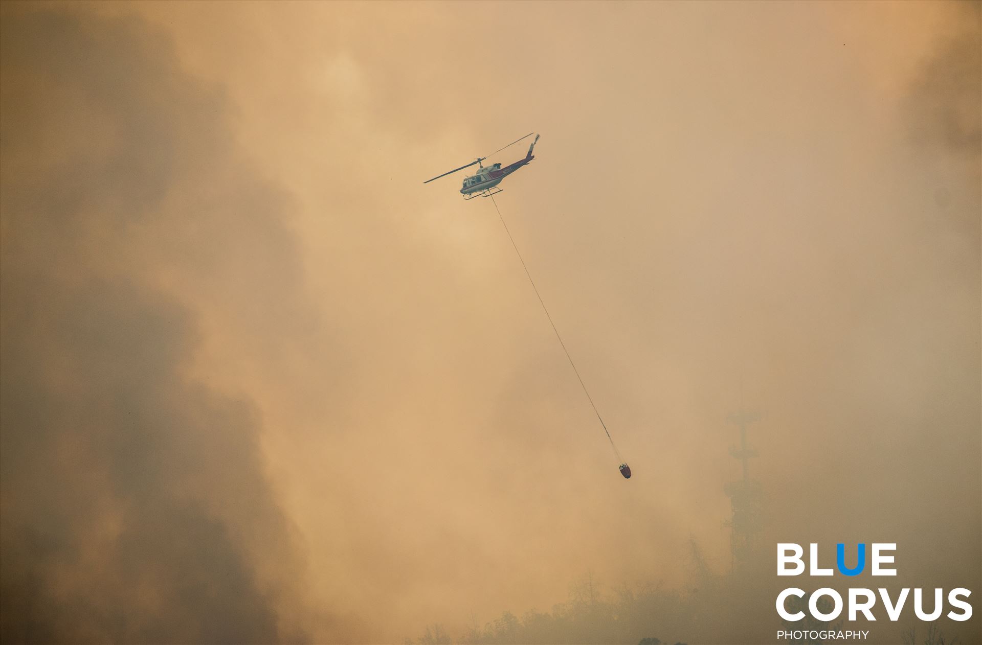 "Fighting From Above" Goose Fire: Fresno County-July 2016 by Eddie Zamora