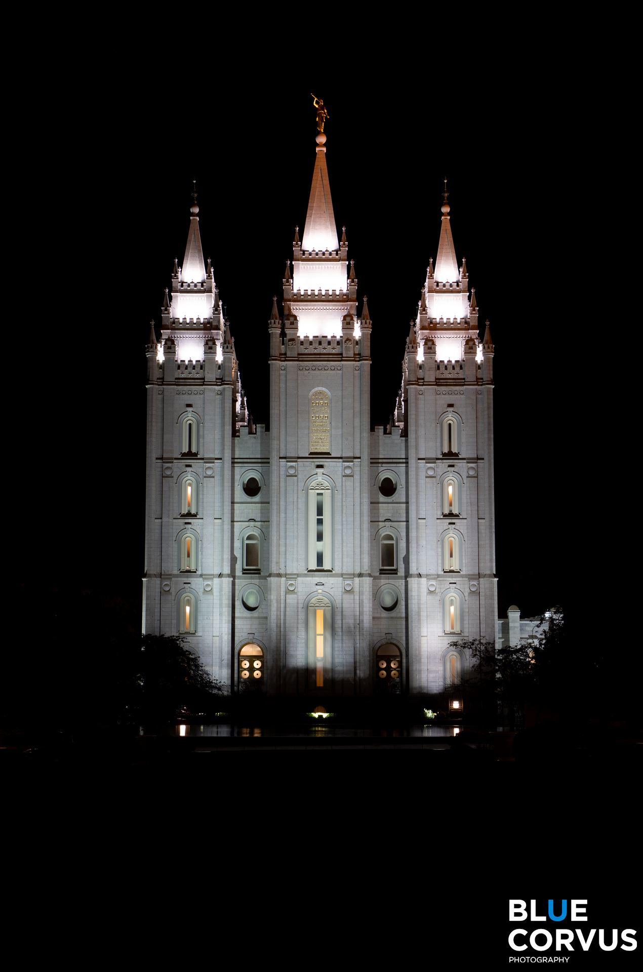 "Salt Lake City Temple-Night"  by Eddie Zamora