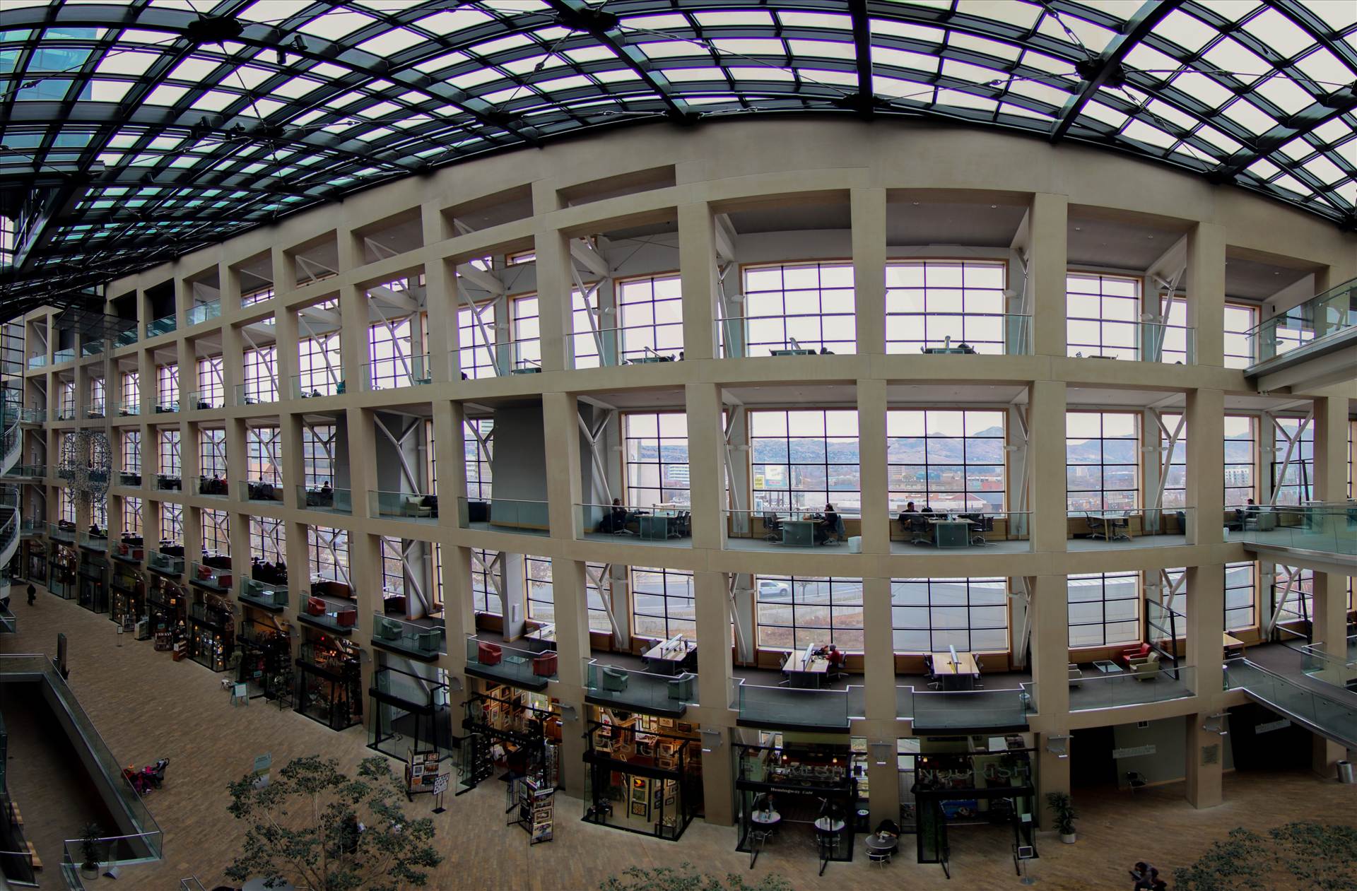 Salt Lake City Library Panorama  by David Verschueren
