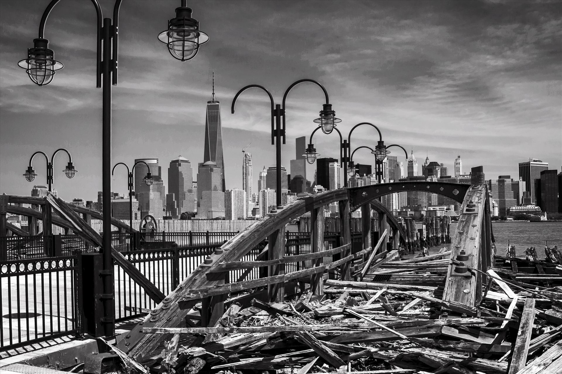 NYC - Lower Manhattan Taken From Jersey by David Verschueren