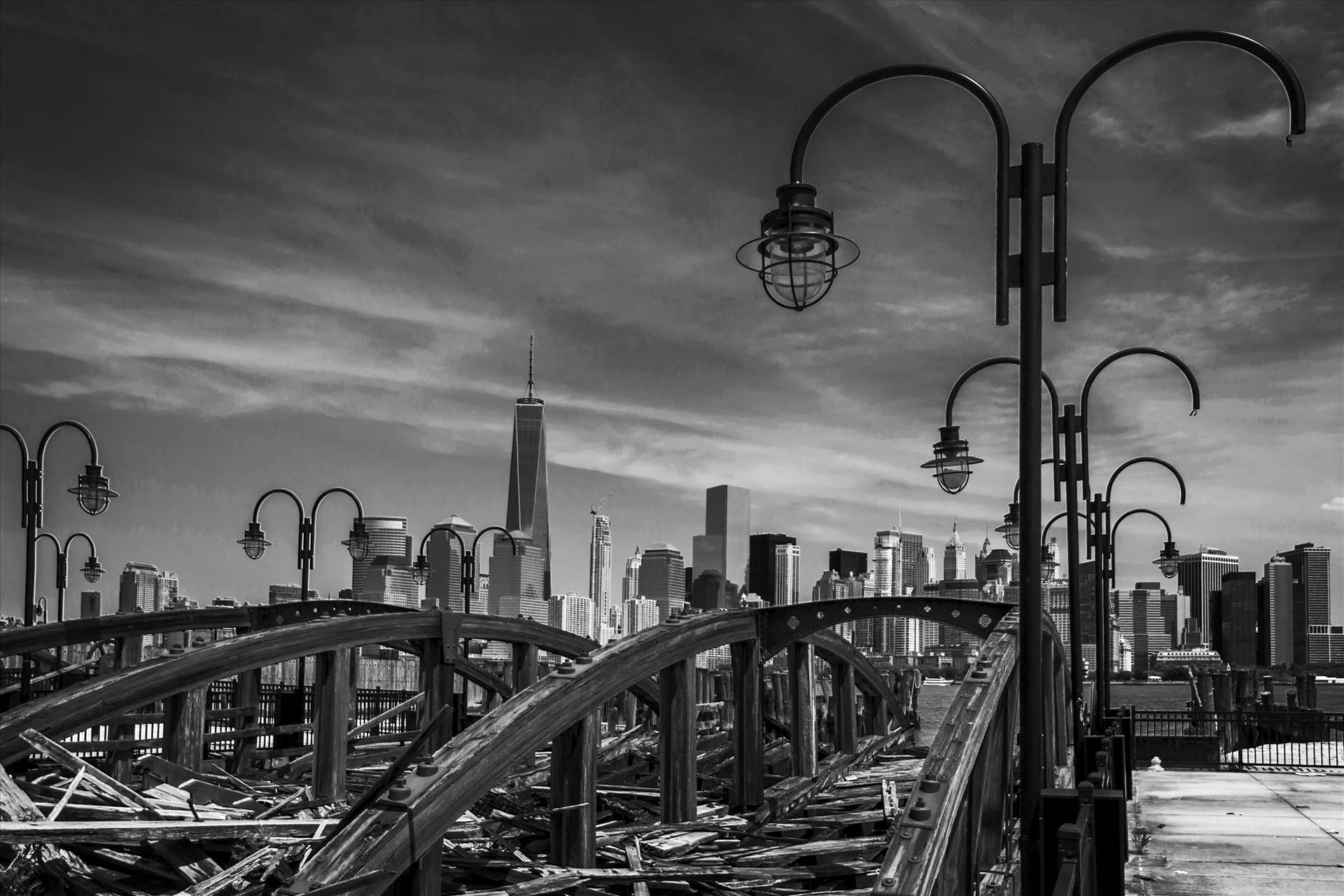 NYC - Lower Manhattan Taken from Jersey by David Verschueren