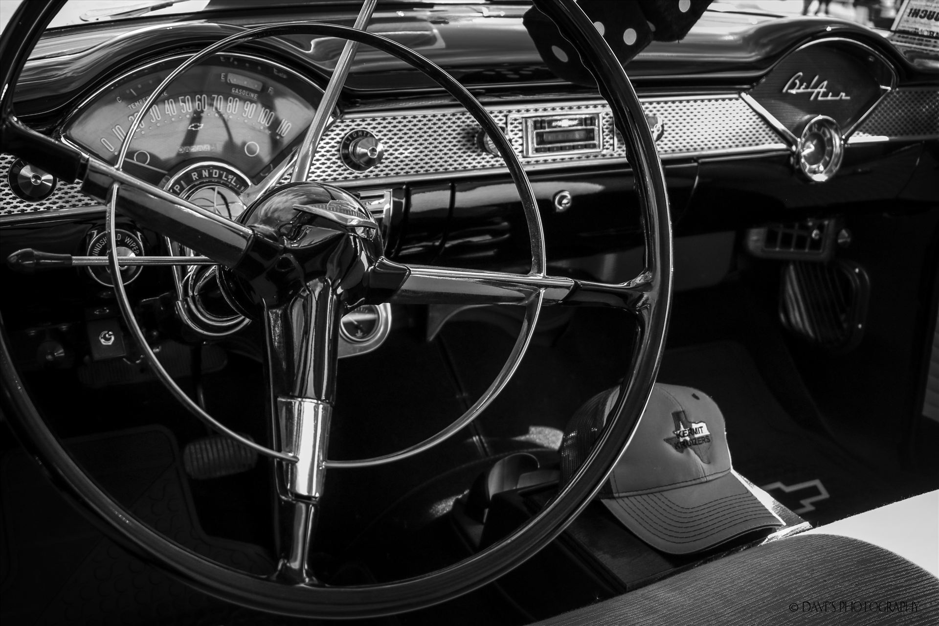 Inside Mike Orr's '55 Chevy  by David Verschueren