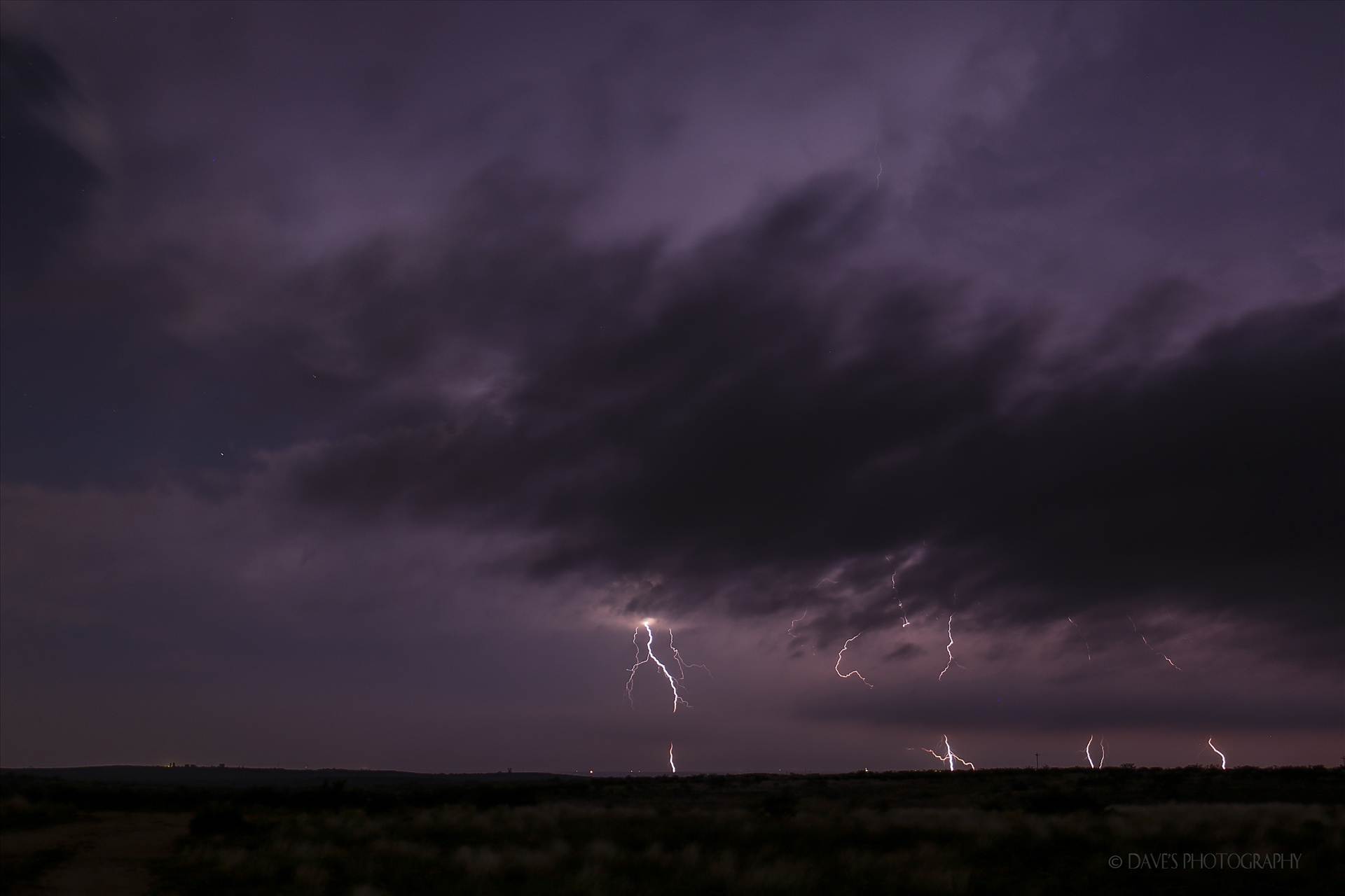 Lightning Over The Plains  by David Verschueren