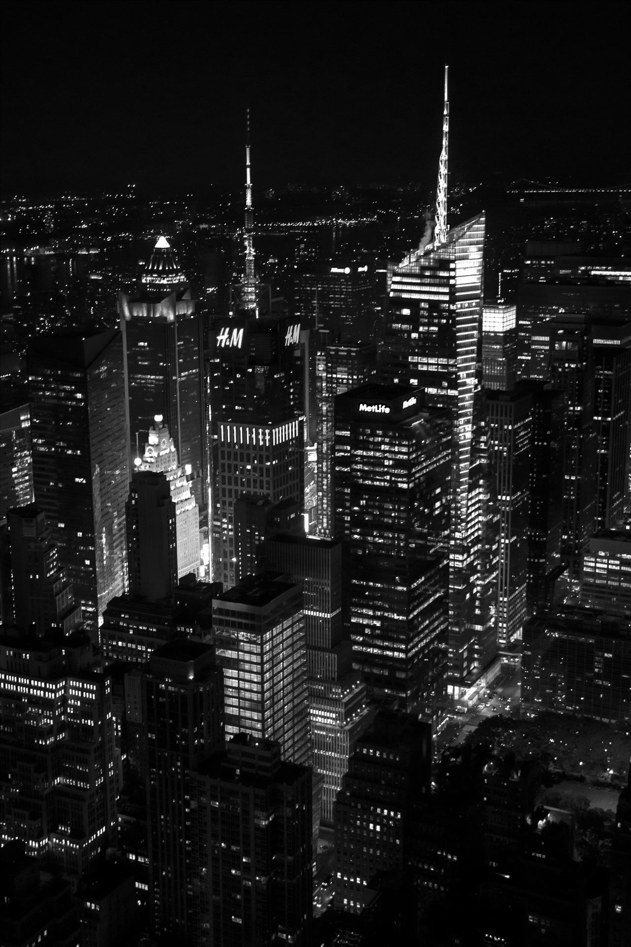 Times Square From Empire State Building  by David Verschueren