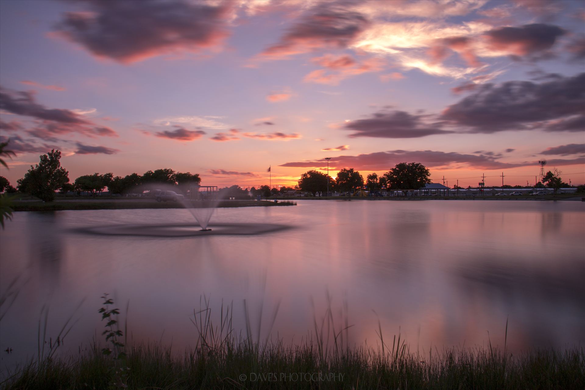 Jal Lake - Long Exposure Sunset  by David Verschueren