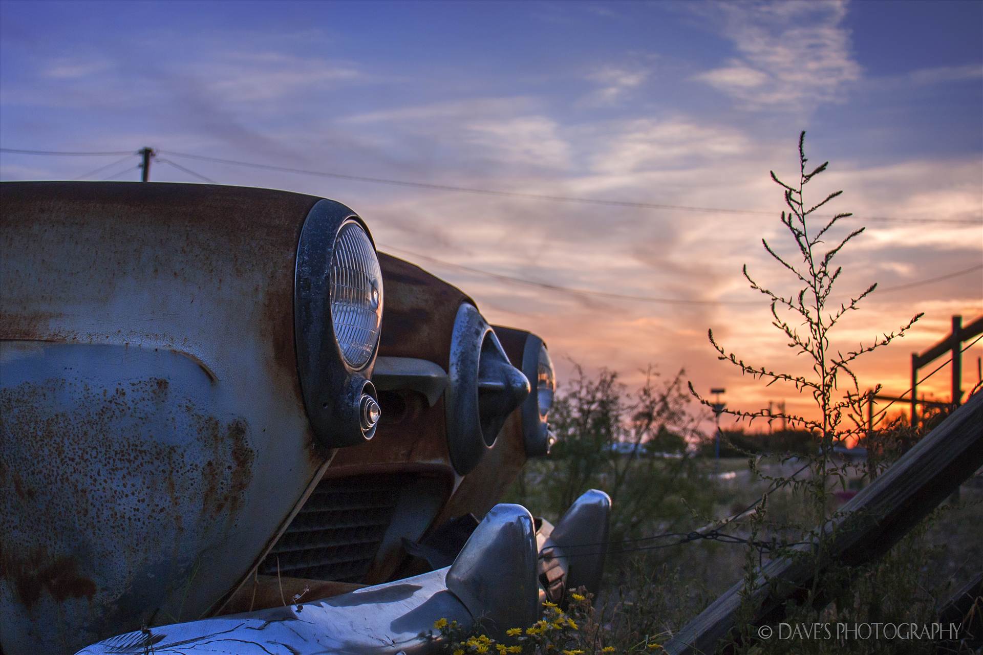 Studebaker At Sunset  by David Verschueren