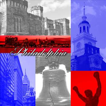Philadelphia Collage by David Verschueren