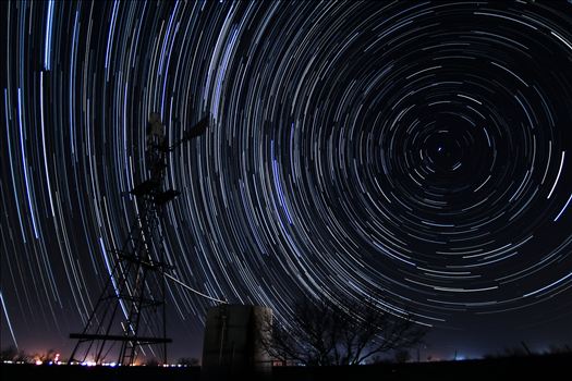 Star Trails in Jal, NM by David Verschueren