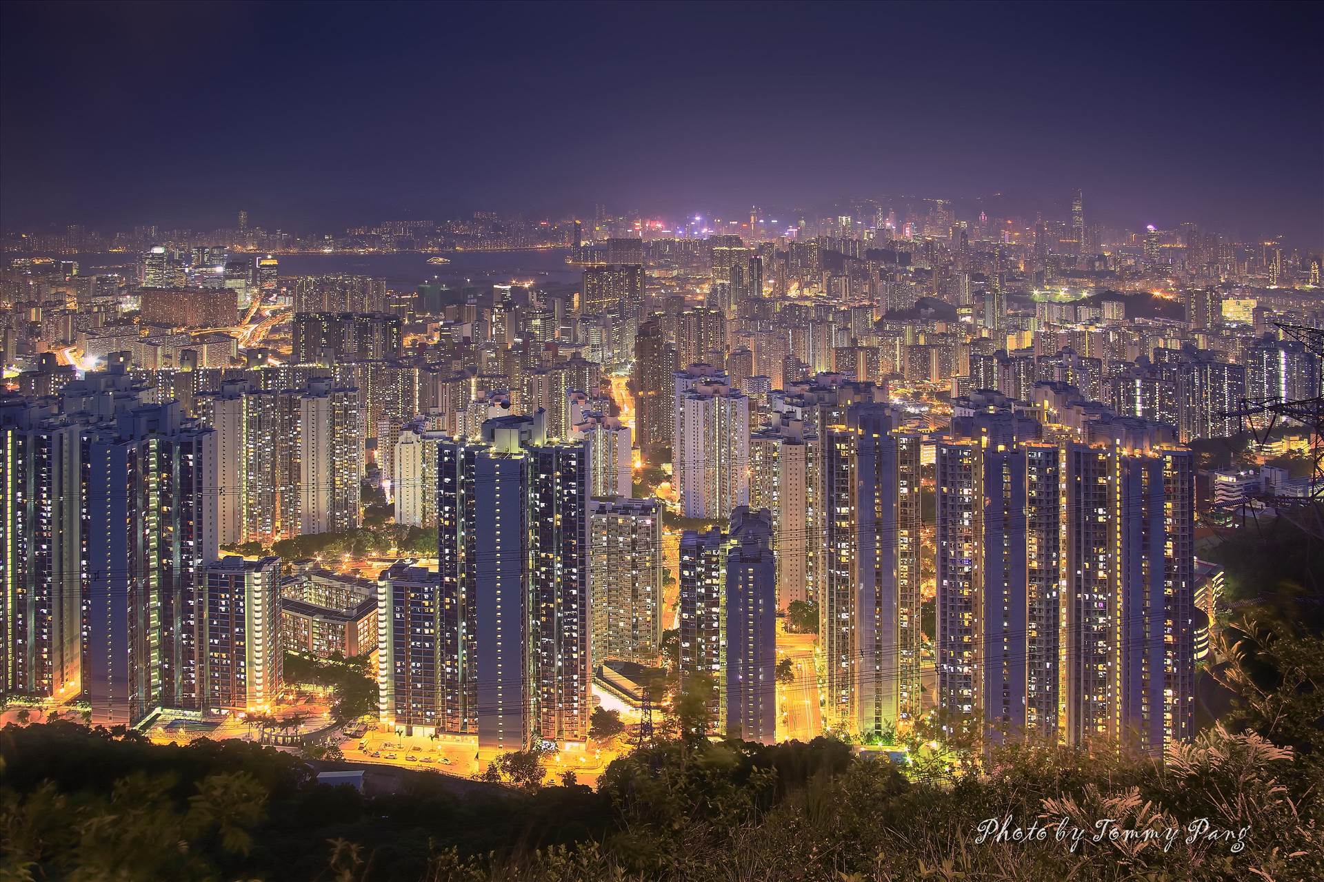 City Lights - Hong Kong at Night  by WPC-274